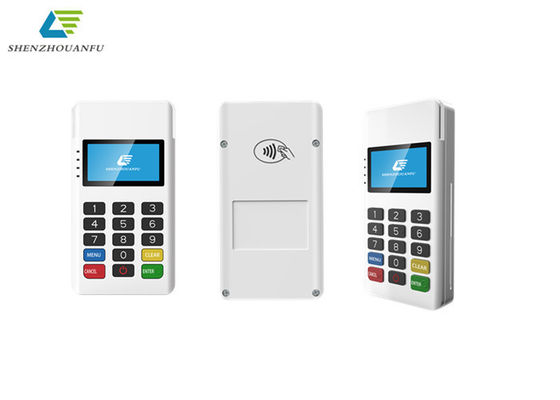 Thiết bị đầu cuối POS mini màu trắng Thiết bị đầu cuối thanh toán di động thông minh Chứng chỉ ODM PCI