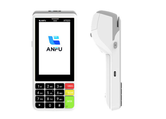 BT Wireless POS Terminal Scan Quét mã vạch QR 1D 2D Với NFC Và Máy in 58mm All In One