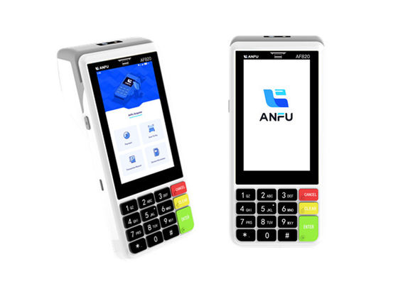 ANFU AF820 Máy POS cầm tay Android 13 với máy quét mã 4G / không dây / WIFI Hệ thống POS di động di động
